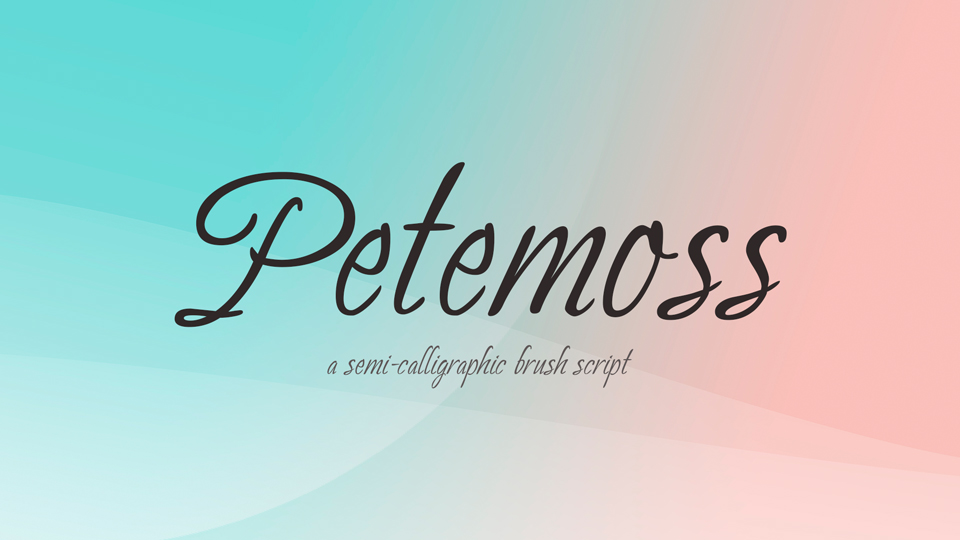 Пример шрифта Petemoss #1