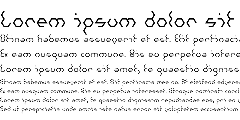 Пример шрифта Hexatype #1