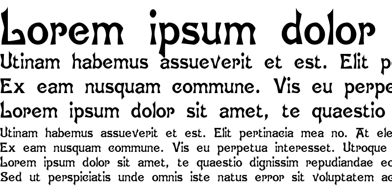 Пример шрифта Bruges #1