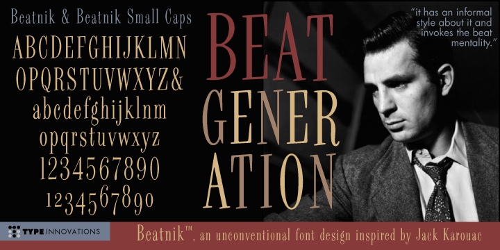 Пример шрифта Beatnik #1