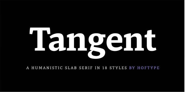 Пример шрифта Tangient Serif #1