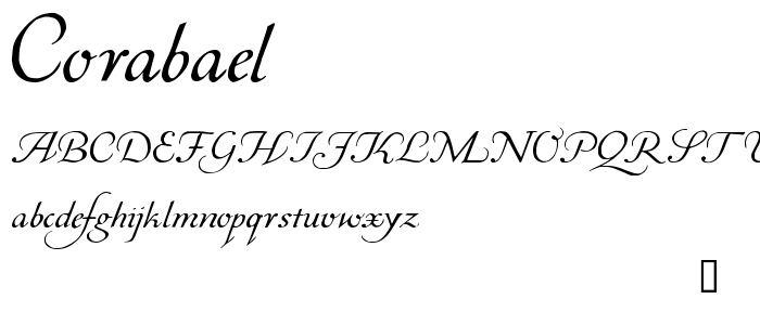 Пример шрифта Corabael #1