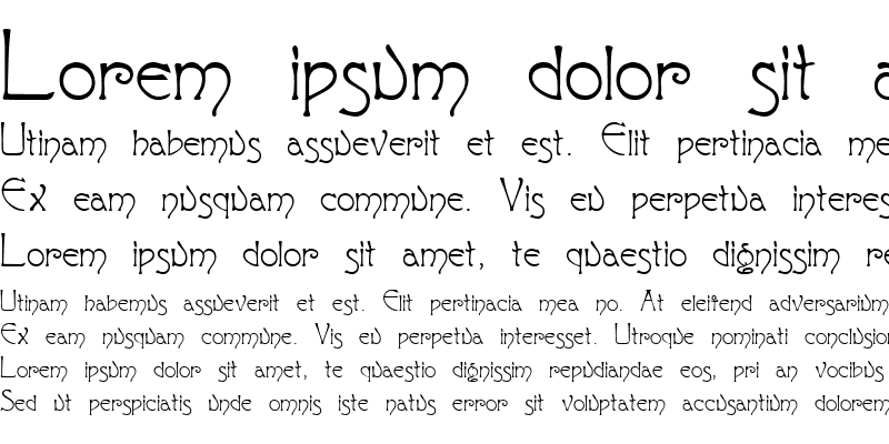 Пример шрифта Curetana #1