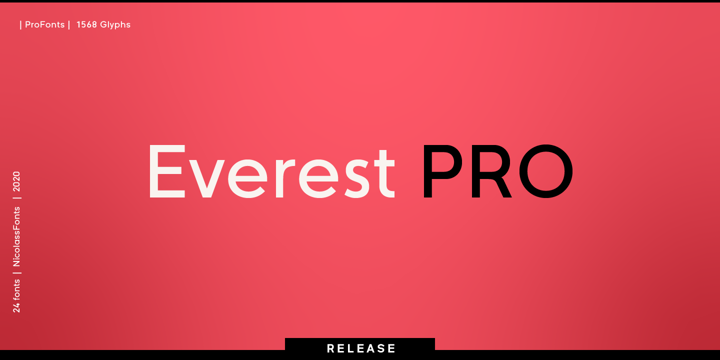 Пример шрифта Everest Pro #1