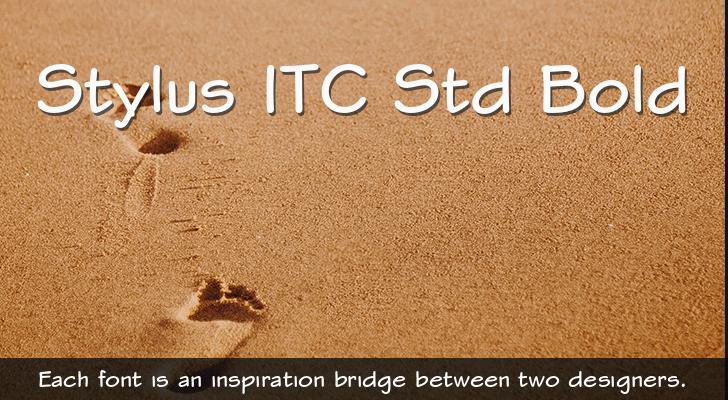 Пример шрифта Stylus ITC #1