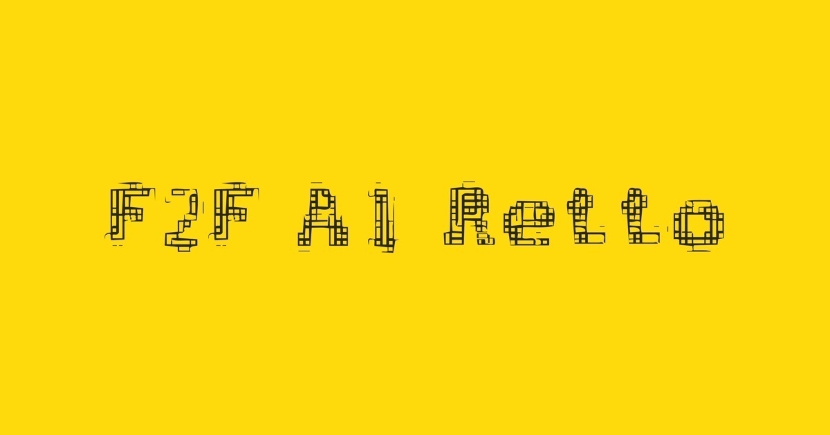 Пример шрифта F2F Al Retto #1