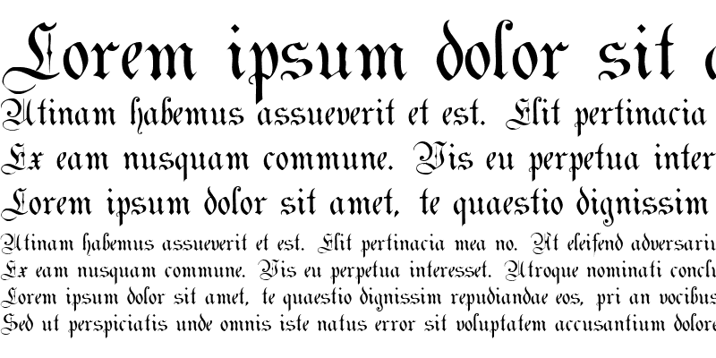 Пример шрифта Magdeburg #1