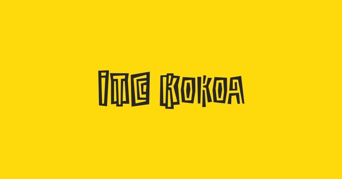 Пример шрифта Kokoa ITC #1