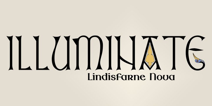 Пример шрифта Lindisfarne #1