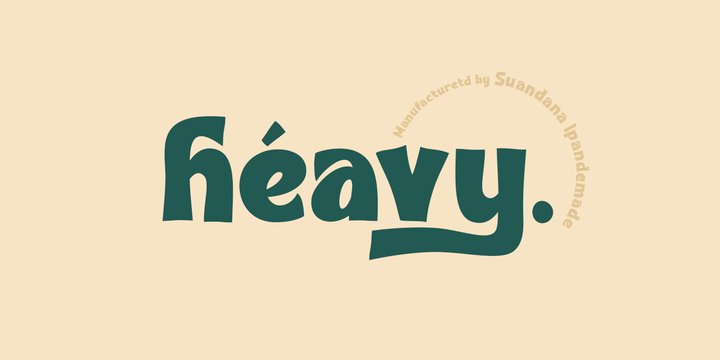Пример шрифта Heavy Heap #1