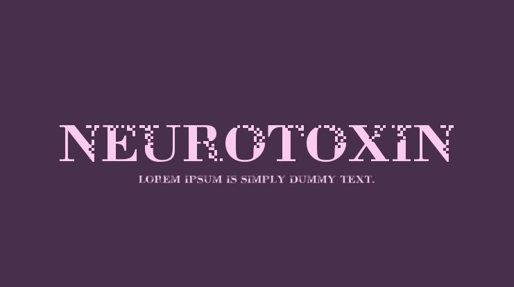 Пример шрифта Neurotoxin #1