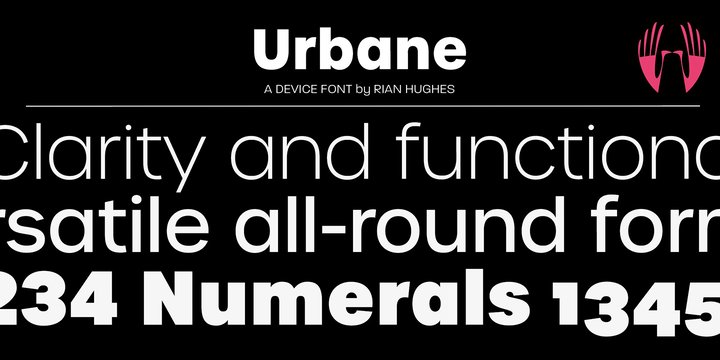 Пример шрифта Urbane #1
