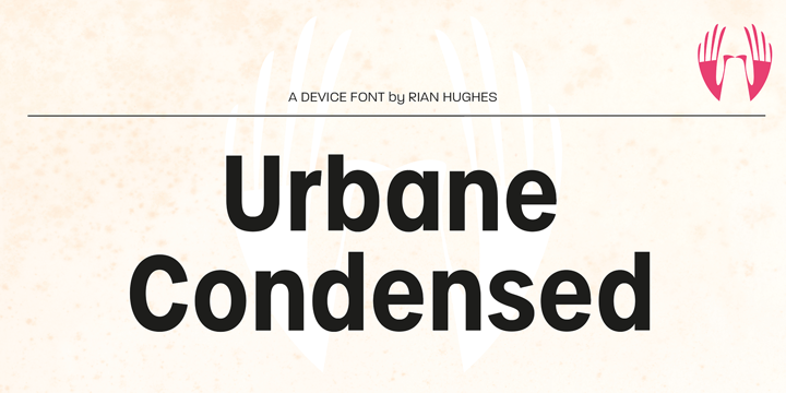 Пример шрифта Urbane Condensed #2