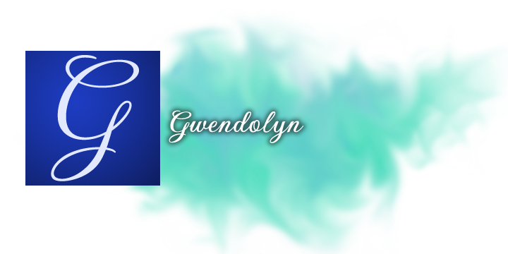 Пример шрифта Gwendolyn #1