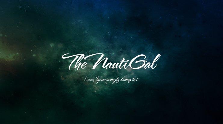 Пример шрифта The Nautigal #1