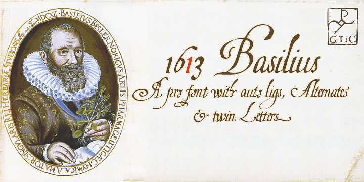 Пример шрифта 1613 Basilius #1