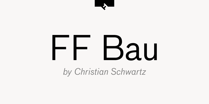 Пример шрифта FF Bau Pro #1