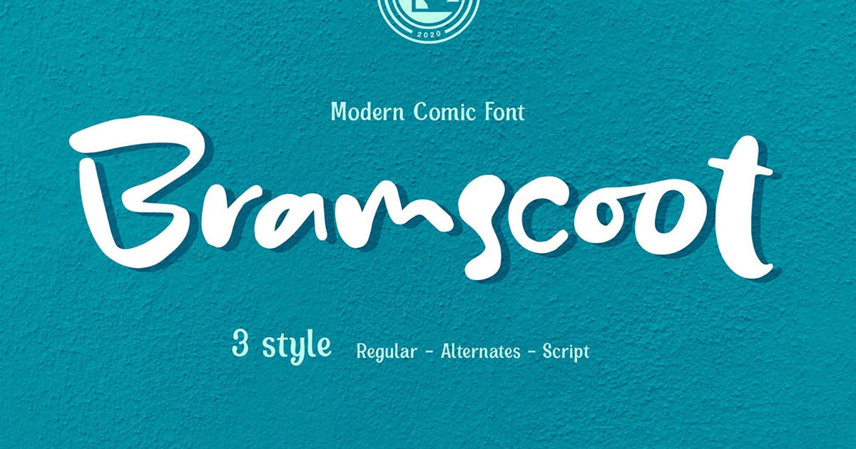Пример шрифта Bramscoot #1