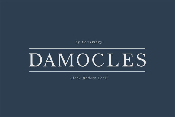 Пример шрифта Damocles #1
