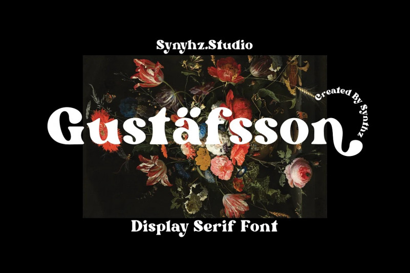 Пример шрифта Gustafsson #1