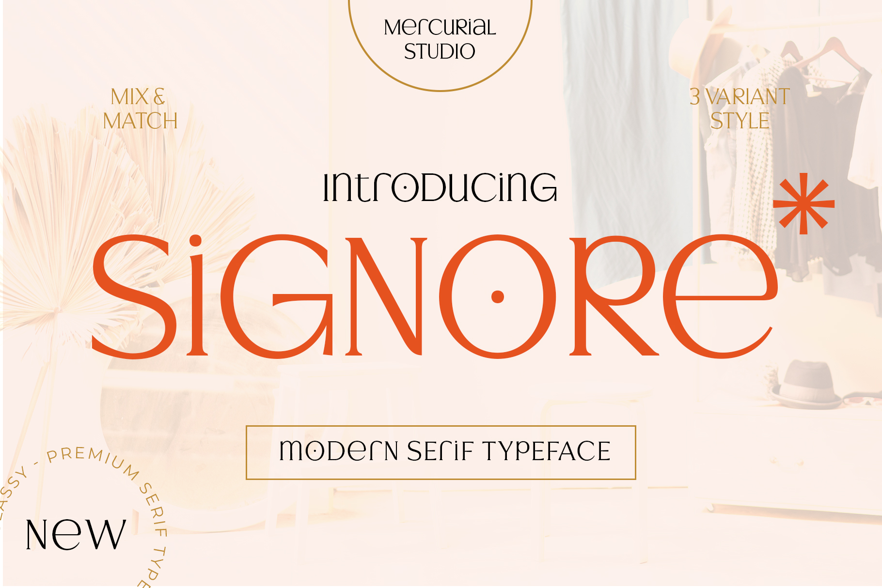 Пример шрифта Signore Serif Typeface #1