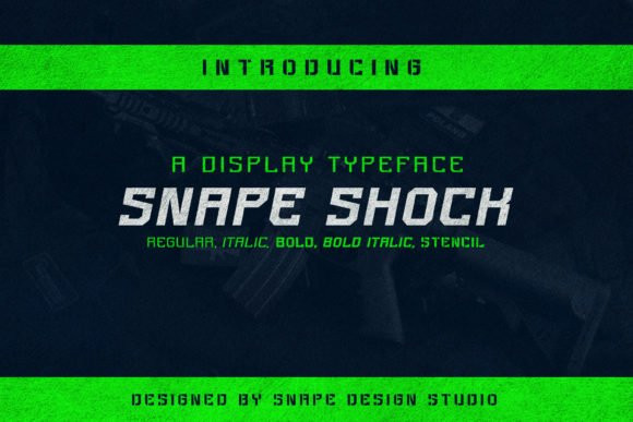 Пример шрифта Snape Shock #1