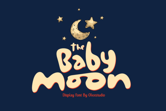 Пример шрифта The Baby Moon #1