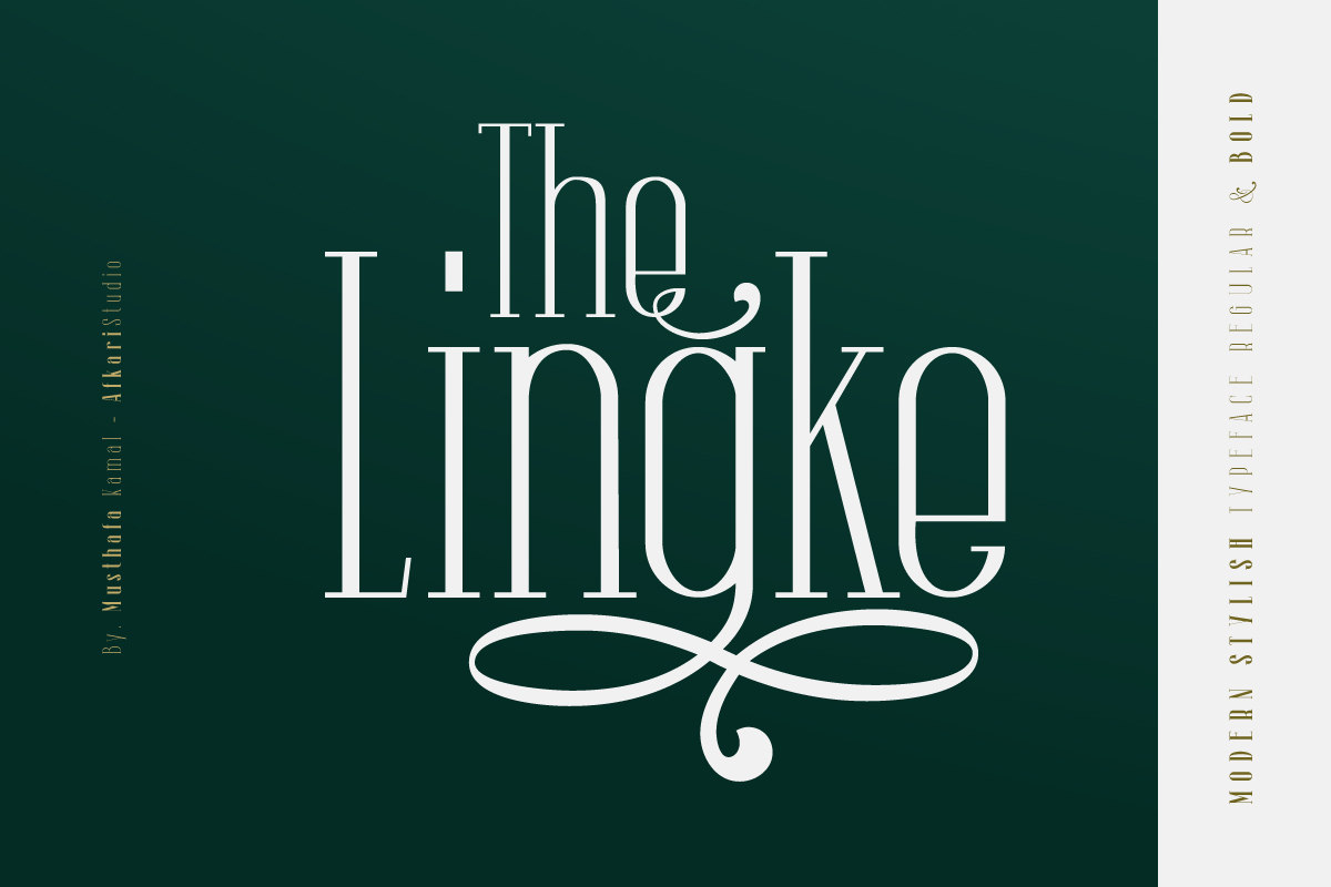 Пример шрифта The Lingke #1