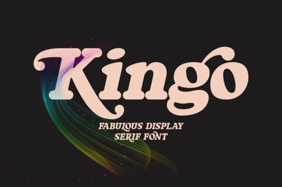 Пример шрифта Kingo #1