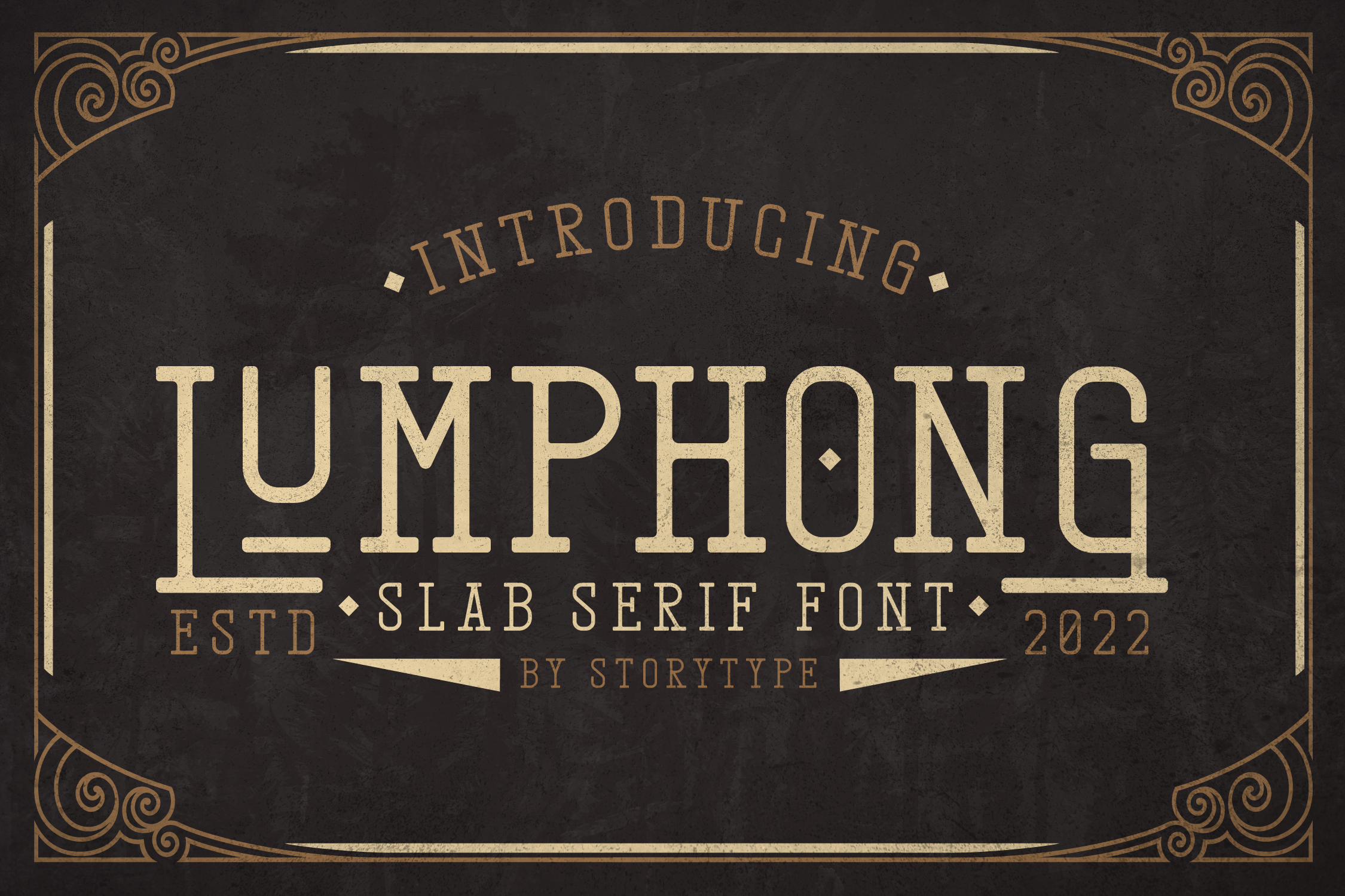 Пример шрифта Lumphong #1