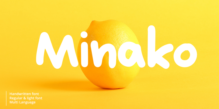 Пример шрифта Minako #1