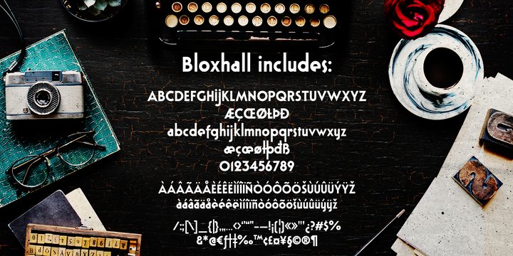 Пример шрифта Bloxhall #3