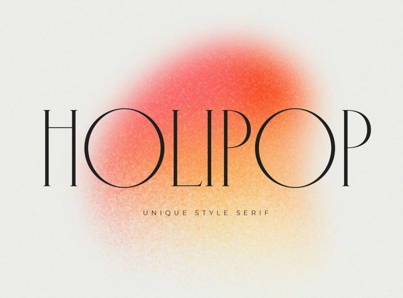 Пример шрифта Holipop #1