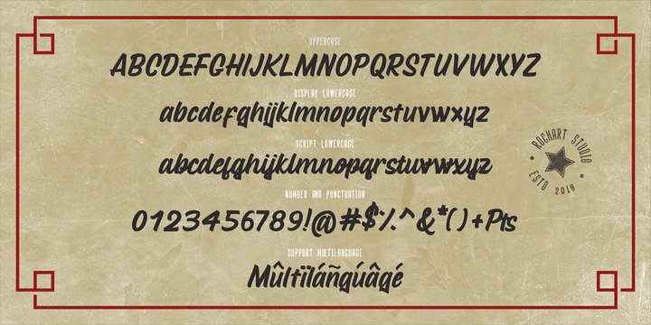 Пример шрифта Mustank #2