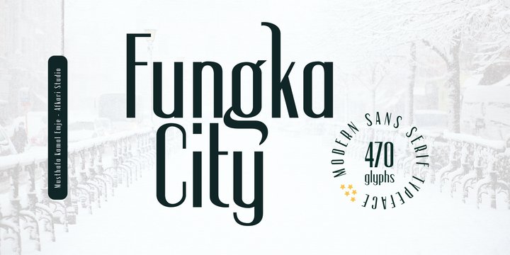 Пример шрифта Fungka City #1