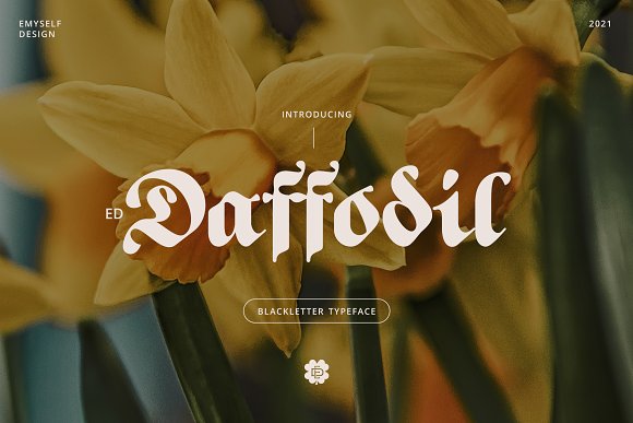 Пример шрифта ED Daffodil #1