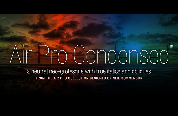Пример шрифта Air Pro Condensed #1