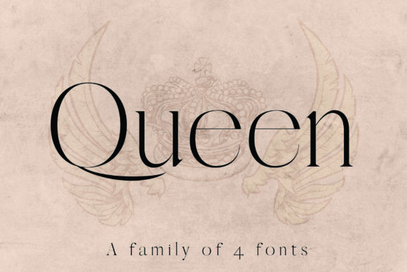 Пример шрифта Queen #1