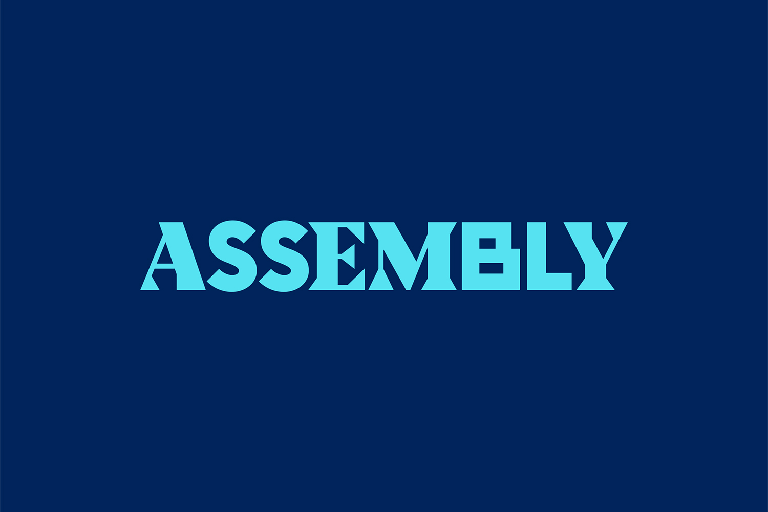Пример шрифта Assembly #1