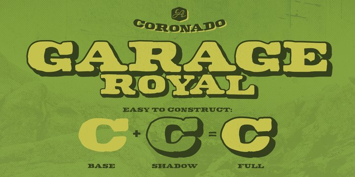 Пример шрифта CA Coronado #2