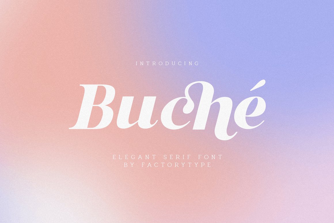 Пример шрифта Buche #1