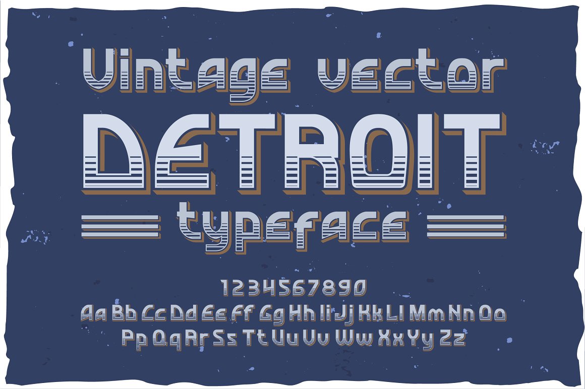 Пример шрифта Detroit #2