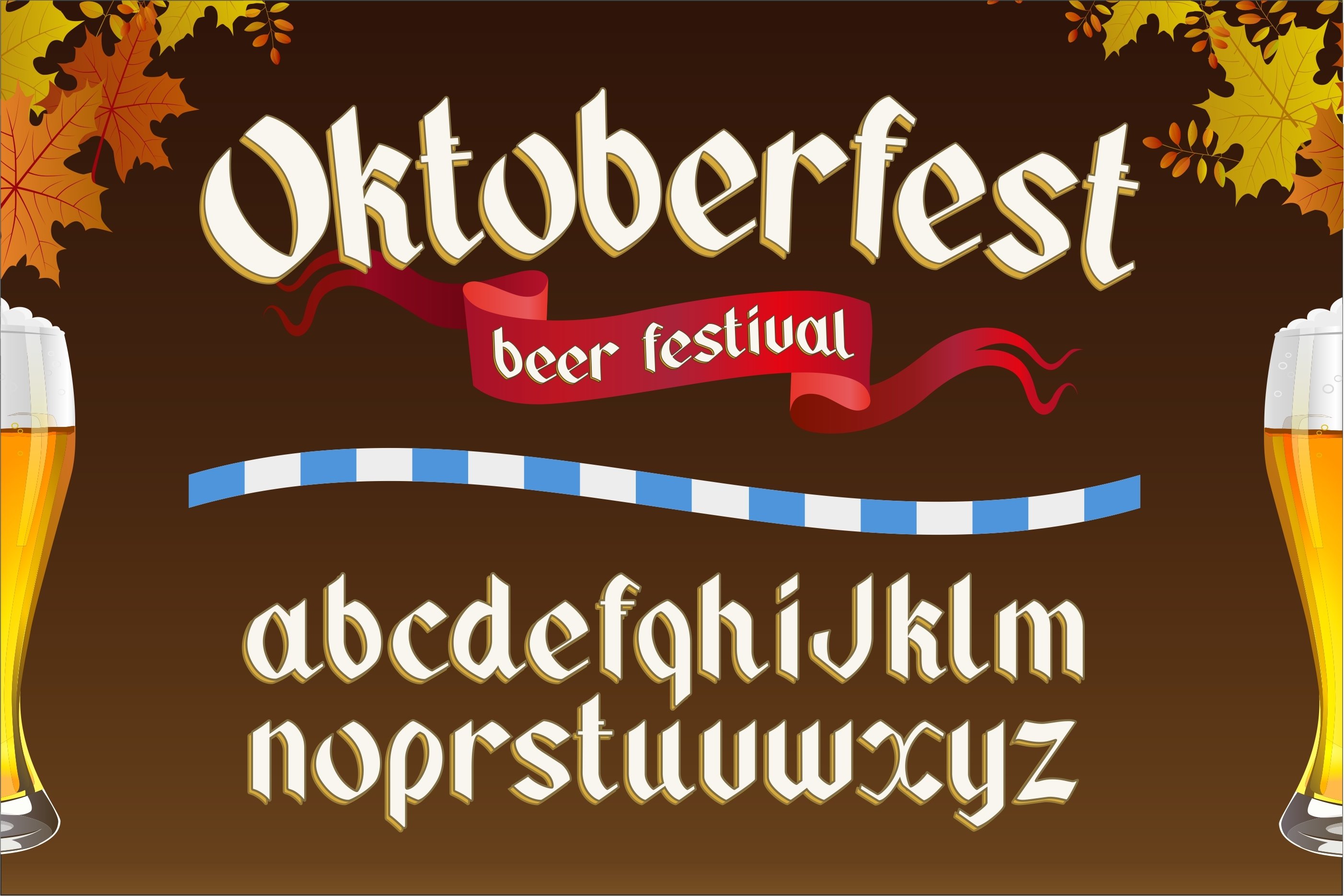 Пример шрифта Oktoberfest #1