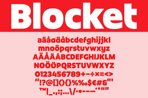 Пример шрифта Blocket Sans #1
