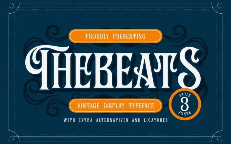 Пример шрифта Thebeats #1