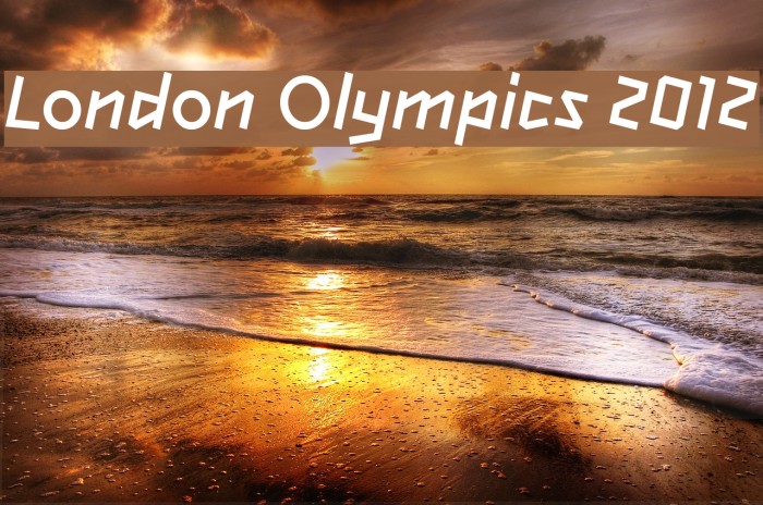 Пример шрифта London Olympics 2012 #1