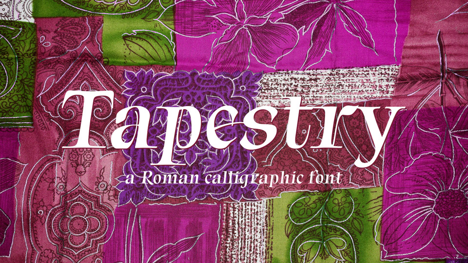 Пример шрифта Tapestry #1