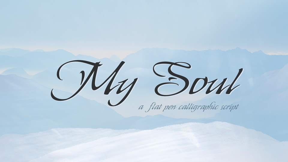 Пример шрифта My Soul #1