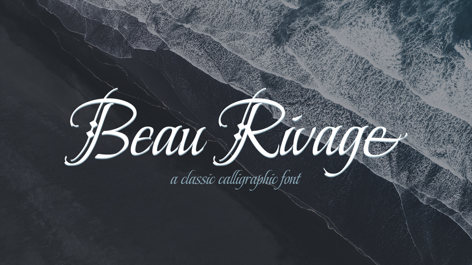 Пример шрифта Beau Rivage #1