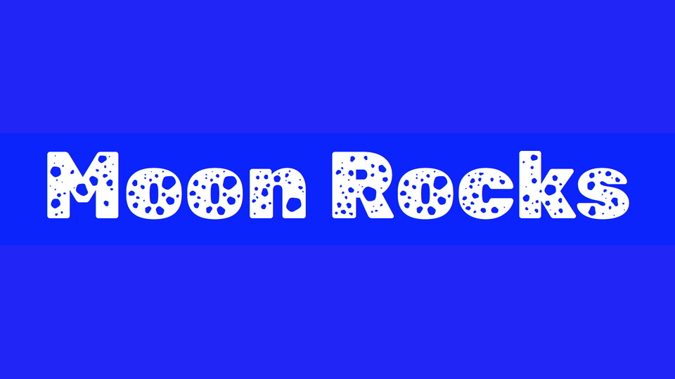 Пример шрифта Rubik Moonrocks #1